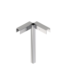 Simple corner wooden fence post | with matching corner top | Corner top of wood mobile fence standgalvanized, 1000 mm